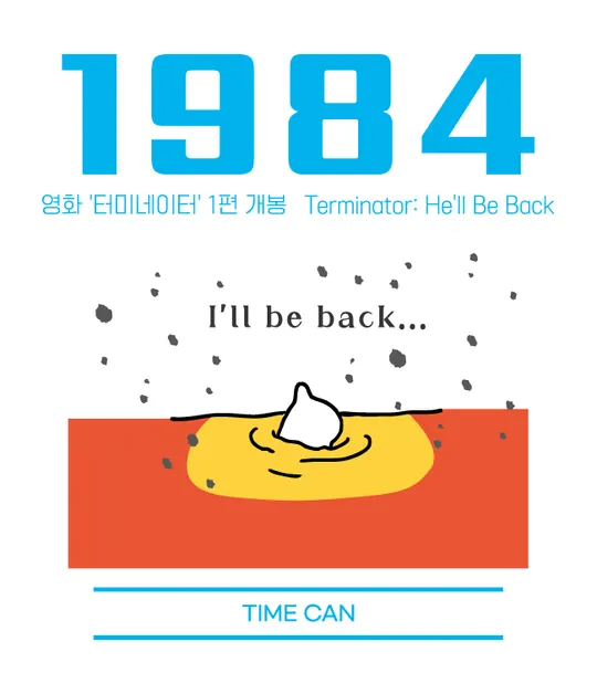 1984 라벨 — 영화 '터미네이터' 1편 개봉